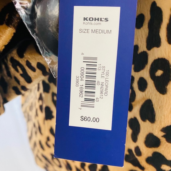 Apt.9 Vintage inspired 100 Leopard Cropped Coat , NWT - Picture 4 of 10